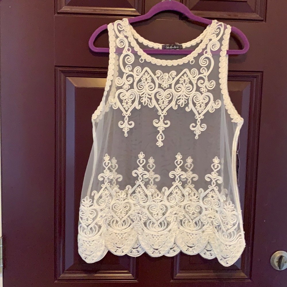 Ooh La La Sleeveless Lace Top